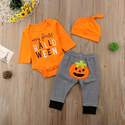 

Newborn Baby Boy Girl Halloween Romper Pants Bodysuit Legging Outfit Clothes