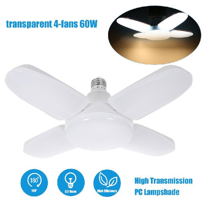 

AC 85-265V Foldable Fan Blade Bulb E27 2345 Fans Ceiling Garage Lights Lighting Angle Adjustable LEDs Light for Indoor Home Dec
