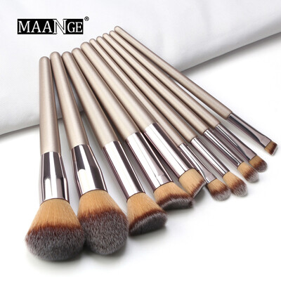 

Toponeto Cosmetic Wooden Eyebrow Eyeshadow Powder Foundation Brushes Makeup Brush Tool
