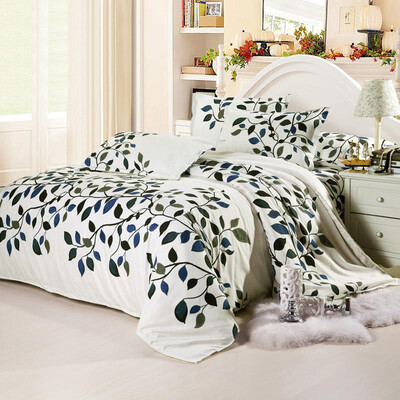 

Romantic Bedding Set Flat Bed Sheet Pillow Case Quilt Cover Queen Size