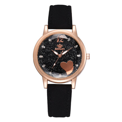 

Diamond love mirror quartz watch romantic star watch to send girlfriend gift table
