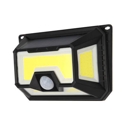 

Solar PIR Motion Sensor LED Light 4 Sides Garden Yard Security Wall Lamp