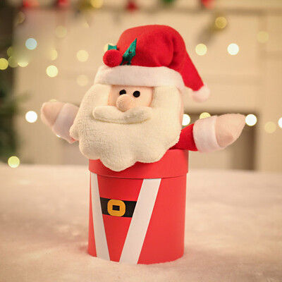 

〖Follure〗Christmas Plush Doll Candy Box Gift Box Christmas Window Desktop Decoration