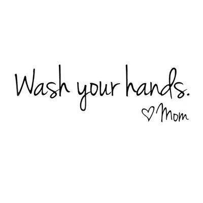 

Quote Words Wash Your Hands Removable Wall Sticker Art Vinyl Bathroom Decor