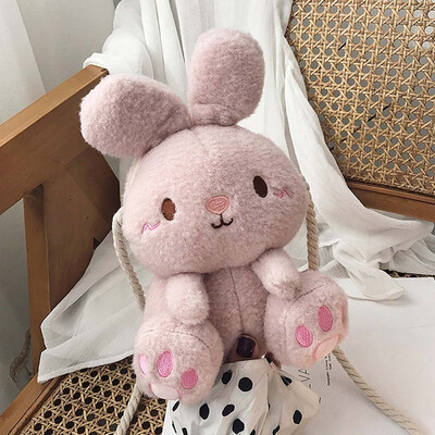 

Tailored Ladies Cartoon Rabbit Doll Messenger Bag Creative Girl Cute Shoulder Phone Bag