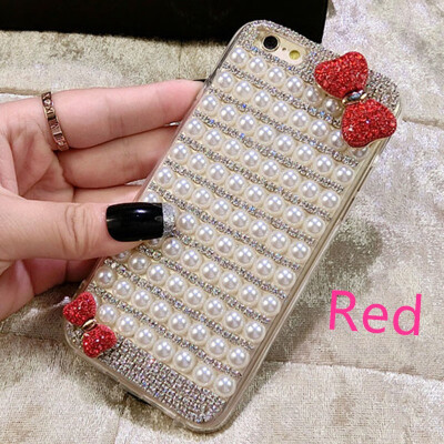 

GANGXUN Samsung Galaxy S10 Plus S10e A6S S9 A8 A9 Star Note 10 Plus J2 Prime Note 9 A8 A6 Plus 2018 Luxury Pearl Diamond Bow Case