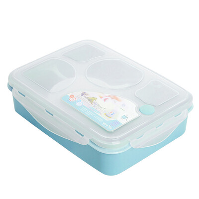 

Portable Outdoor Five Grids Microwave Oven Lunch Box With Spoon Bowl Home Garden Kitchen Dining Supplies