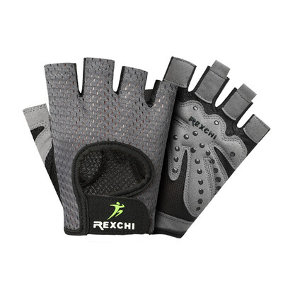 

Half Finger Non-slip Unisex 1 Pair Gloves Elastic Silicone Pads Workout Training