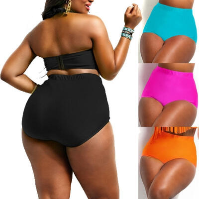 

Women´s Fashion LadiesWomen´s Plus Size High Waisted BikiniTankini Bottoms Swimsuit Briefs Black Rose Blue