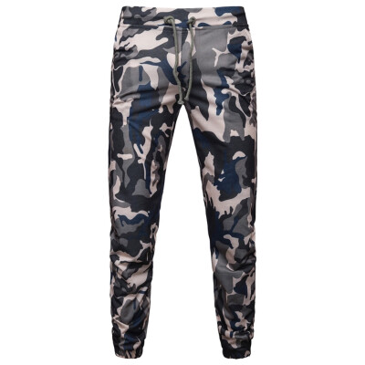 

Tailored Mens Casual Joggers Camouflage Pocket Drawstring Camo Pants Trouser