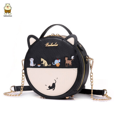 

Small bag girl 2019 new small round bag Messenger bag chain mini womens bag small fresh&lovely cute