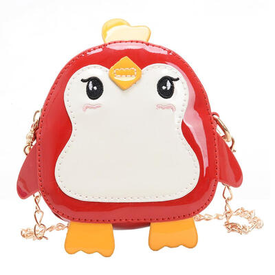 

Penguin Shape Animal Shoulder Clutch Kids Girls Crossbody Leather Mini Bags