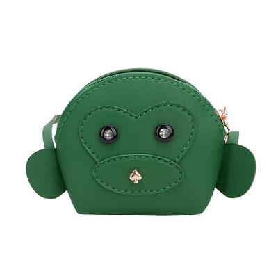 

Children Monkey Shaped Handbags Cute Girls Shoulder Leather Messenger Bags