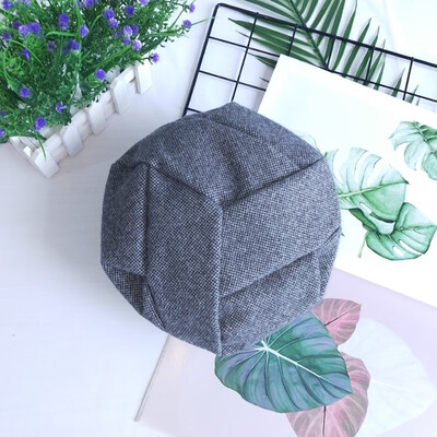 

Han version of autumn&winter hair bere hat female English retro plaid octagonal hat painter hat newspaper child bud hat tide