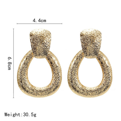 

F32 Multi Designs Wholesale Fashion Jewelry Women Metal Vintage Statement Clear Crystal Drop Earrings For Women Metal Earring