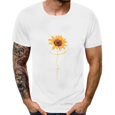 

Toponeto Mens Summer New Style 3D Printed Short Sleeves Fashion Comfort Blouse Top