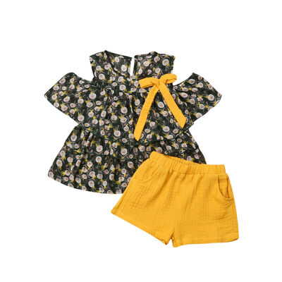 

Toddler Kid Baby Girl Clothes Tops T-shirtShorts Pants 2pcs Outfit Set Summer