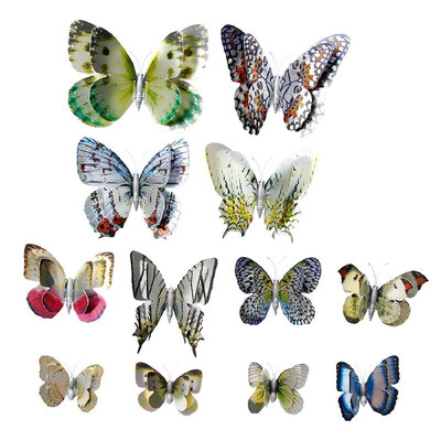 

12Pcs Wall Stickers Colorful PVC Butterfly Shape Wall Decal Sticker Home Living Room Nursery Refrigerator Stickers DIY Art Decorat