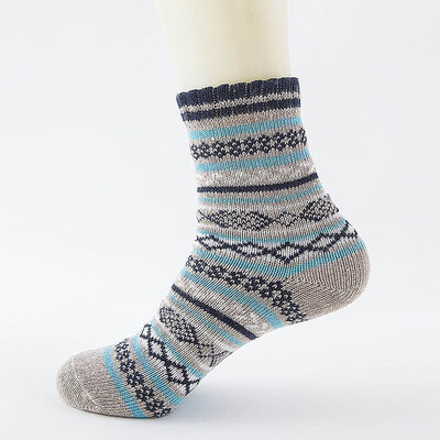 

Winter Thick Warm Stripe Wool Socks Casual Calcetines Hombre Sock Business Male Socks