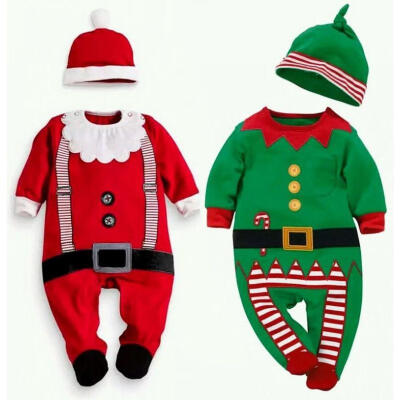 

New Christmas Infant Baby Boy Girl Romper Bodysuit Jumpsuit Outfits Set Clothes