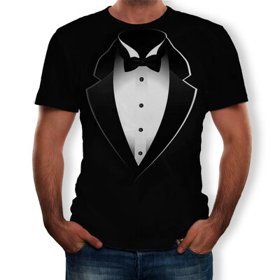 

Mens 3D Print Short Sleeve T-shirt Sports Shirt Tops Casual Summer Fitness Gym