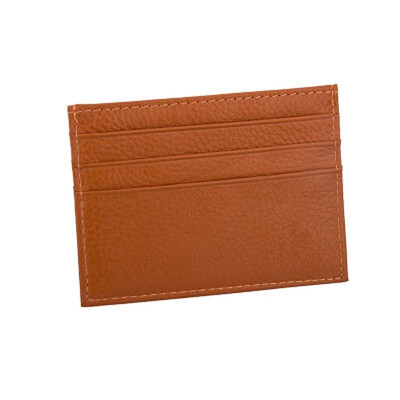 

Wholesale Real Cow Leather ID Card Holder Multi Slot Slim Credit Cash Pocket Mini Travel Bank Business Wallet Case For Men Women