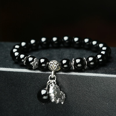 

Black Onyx Zodiac Fashion Crystal Accessories Bracelet
