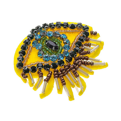 

1Pcs Handmade Large Women Brooch Costume Jewelry Clothes Badge Fashion Rhinestone Bead Safety Lapel Pins And Brooches