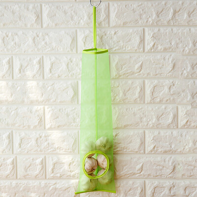 

Toponeto Home Grocery Bag Holder Wall Mount Storage Dispenser Mesh Kitchen Organizer