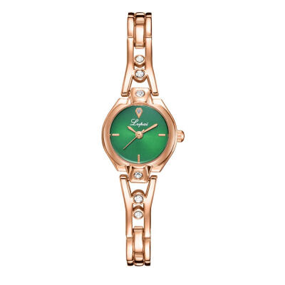 

Hot Selling Women Watches Dial Ladies Quartz Wristwatch Rhinestone Rose Gold Alloy Strap Fashion Clock Dress Gift Reloj Mujer