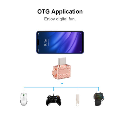

Mini USB OTG Adapter Micro USB to Type-C Converter for Macbook Samsung Galaxy S8 S9 Huawei Black