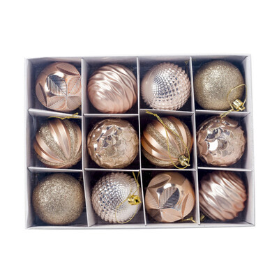 

12Pcs 55cm Glitter Baubles Balls Christmas Tree Ornament Party Hanging Decor
