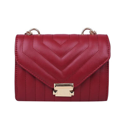 

Casual Women Chain Messenger Handbags Crossbody PU Leather Shoulder Bags