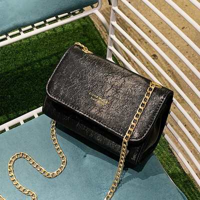 

Female tide chic Korean version slanted small white square bag fashion chain single shoulder fairy girl bag