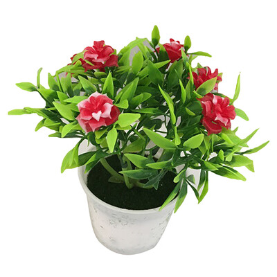 

1Pc Potted Artificial Flower Rose Stage Garden Wedding Home Party Decor Props