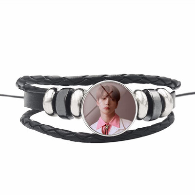 

Nct 127 Combination Bracelet Leather Braided Bracelet Fan Collection or Support Accessories Unisex