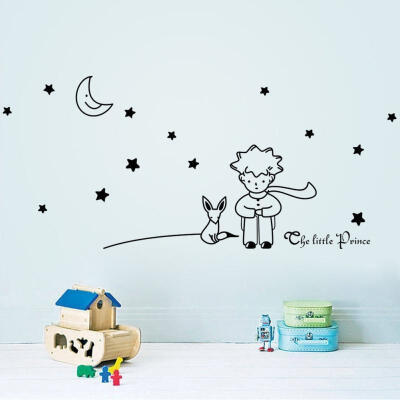 

Stars Moon The Little Prince Boy Art Vinyl Wall Sticker Home decor Wall Decals