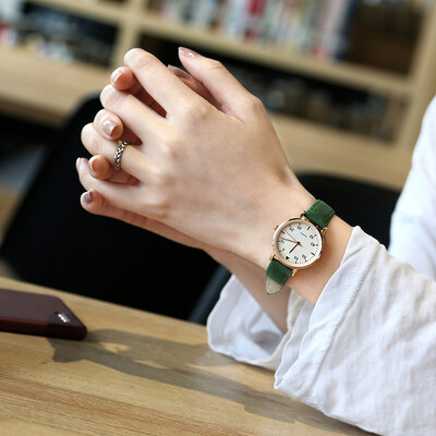 

Ins wind watch female students Korean version of simple literature retro cool wind Sen womens casual air waterproof belt