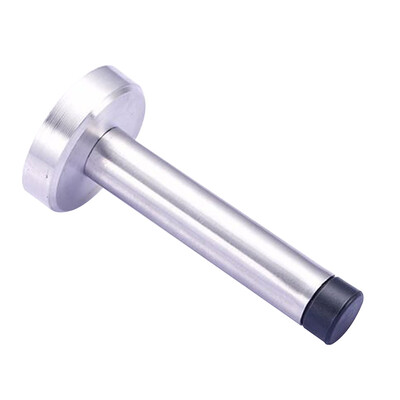

DOOR STOP STOPPER Buffer Rubber Shielded Projecting Tool SILVER 6cm8cm95cm