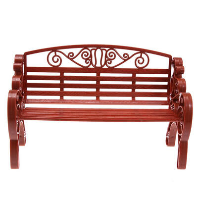 

Garden Park Bench Chair Miniature Barbie Dollhouse Furniture Accessories