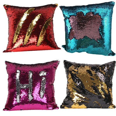 

Mermaid Sequin Glitter Throw Pillow Case Sofa Waist Cushion Cover Car Home Decor