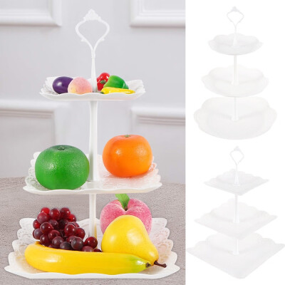 

3 Tier Cake Stand Serving Platter Display Dessert Holder Wedding Party Favors