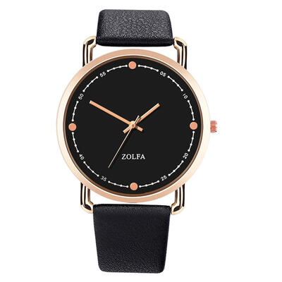 

ZOLFA Luxury Men PU Strap Watch Fashion Quartz Watches Business Wristwatch