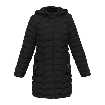 

Solid Color Winter Jackets Women Slim Fit Fashion Zipper Hooded Down Coat