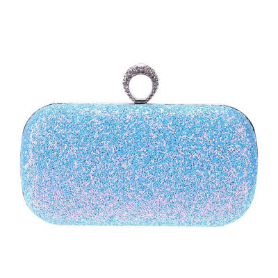 

Women Glitter Shoulder Hard Wallets Wedding Evening Clutch Party Chain Bags