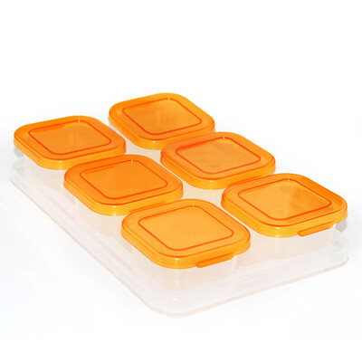 

Toponeto Infant Baby Food Storage Box 60ML with Multiple Colours Cap