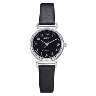 

GAIETY Womens Watches Bayan Kol Saat Quartz Digital Clock Minimalism And Simple Stlye Wristwatch Leather Strap Horloge Dames