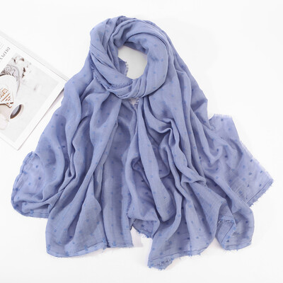

Gobestart 10Colours Women Solid Fashion Cotton Long Scarf Muslim Hijab Wrap Shawl Headwear