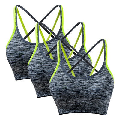

〖Follure〗Womens Removable Padded Sports Bras Lingerie Support Workout Yoga Bra 3 Pack