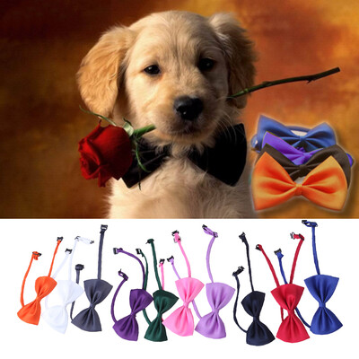 

10PCS New Lovely Cute Bow Tie For Dog Cat Pet Necktie Neck Collar